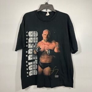 Vintage WCW Goldberg Tough As Steel Wrestling T-Shirt Black Large Bill Goldberg